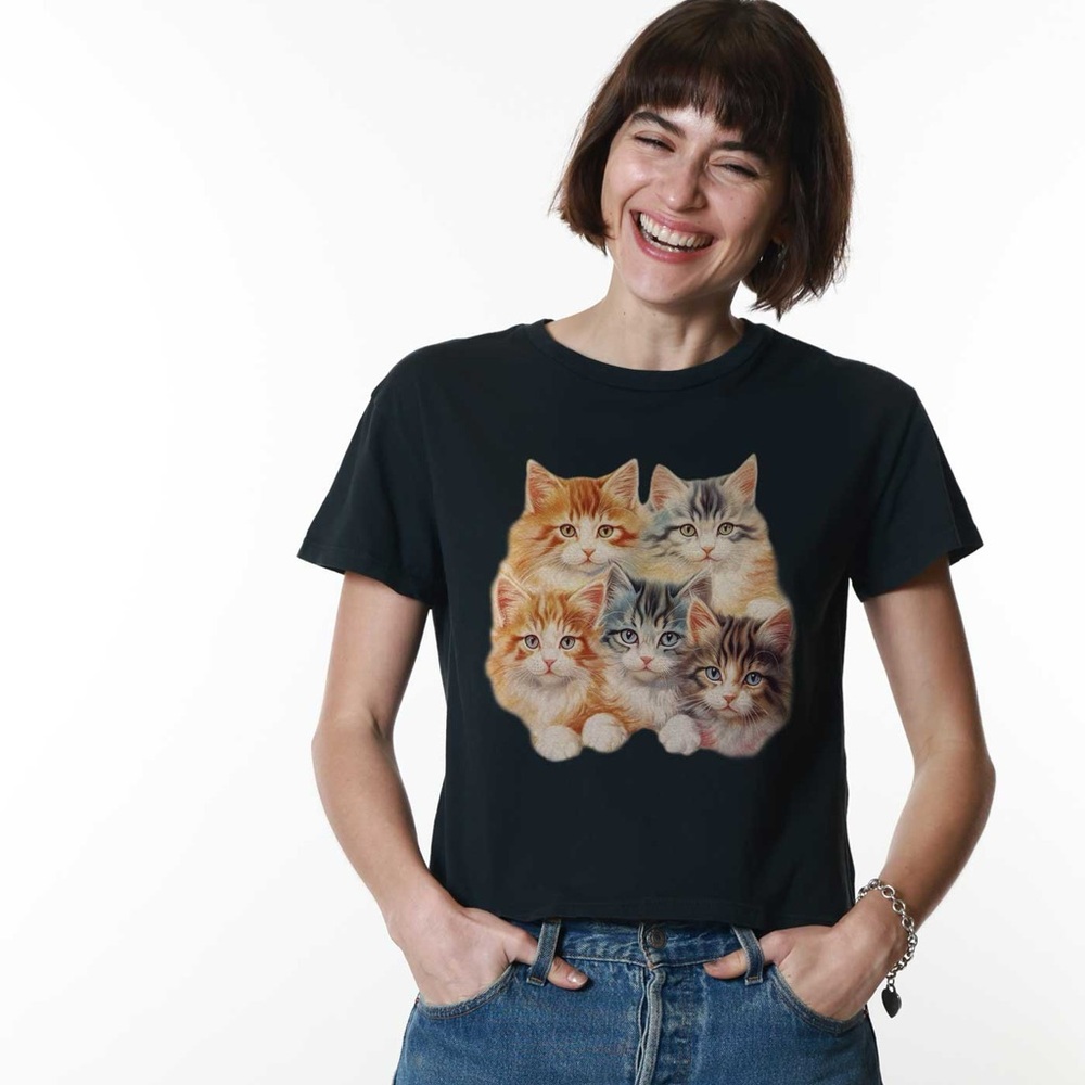 Girl Dangerous Kittens Baby Tee